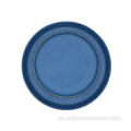 Logotipo personalizado Placas de cerámica azul para el hotel rústico